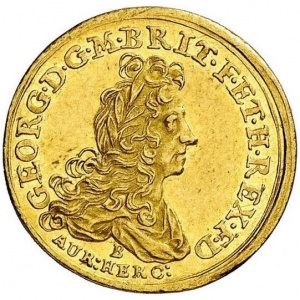 Аверс монеты Брауншвейг-Люнебург, 1 дукат, 1715-1727