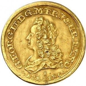 Аверс монеты Брауншвейг-Люнебург, 1 дукат, 1729