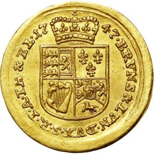 Реверс монеты Брауншвейг-Люнебург, 1 дукат, 1747