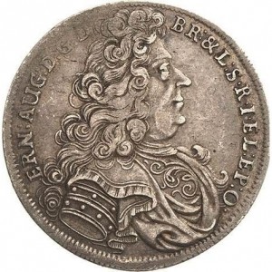Аверс монеты Брауншвейг-Люнебург, ¼ талера, 1698, Смерть Эрнеста Августа