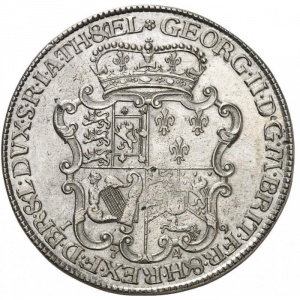 Аверс монеты Брауншвейг-Люнебург, 1 талер, 1745-1752, Радужная шахта