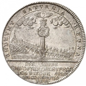 Реверс монеты Брауншвейг-Люнебург, 1 талер, 1750-1752, Шахта Блифельда