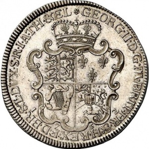 Аверс монеты Брауншвейг-Люнебург, 1 талер, 1752, Шахта Короля Карла