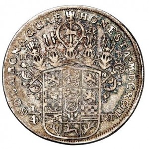 Реверс монеты Брауншвейг-Люнебург, ¼ талера, 1692