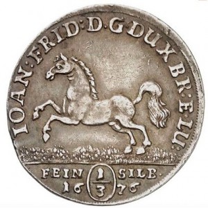 Аверс монеты Брауншвейг-Люнебург, ⅓ талера, 1676-1678