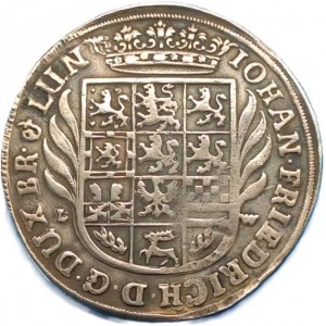 Аверс монеты Брауншвейг-Люнебург, ½ талера, 1666-1671