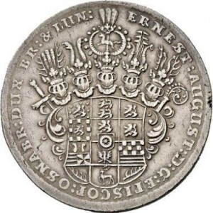 Аверс монеты Брауншвейг-Люнебург, 1 талер, 1680-1684