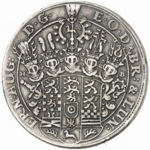 Аверс монеты Брауншвейг-Люнебург, 1 талер, 1683-1687
