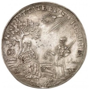 Реверс монеты Брауншвейг-Люнебург, 1¼ талера, 1661-1662