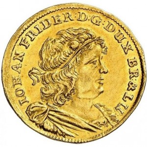 Аверс монеты Брауншвейг-Люнебург, 1 дукат, 1675