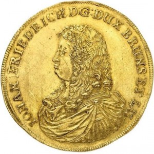 Аверс монеты Брауншвейг-Люнебург, 10 дукатов, 1670