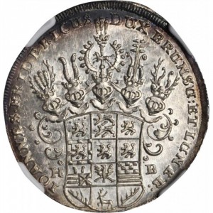 Аверс монеты Брауншвейг-Люнебург, ⅛ талера, 1679, Смерть Иоганна Фридриха /⌀25/