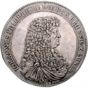 Аверс монеты Брауншвейг-Люнебург, 1½ талера, 1679, Смерть Иоганна Фридриха