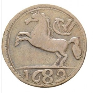 Аверс монеты Брауншвейг-Люнебург, 1 пфенниг, 1687-1689