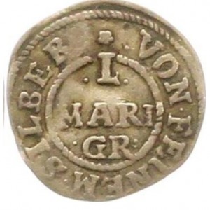 Реверс монеты Брауншвейг-Люнебург, 1 мариенгрош, 1648-1662