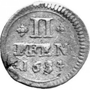 Реверс монеты Брауншвейг-Люнебург, 2 пфеннига, 1684