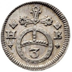 Реверс монеты Брауншвейг-Люнебург, 3 пфеннига, 1681-1692