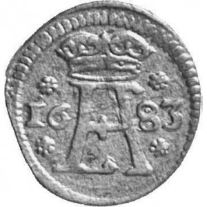 Аверс монеты Брауншвейг-Люнебург, 3 пфеннига, 1683