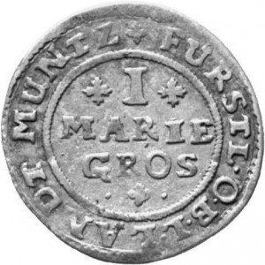 Реверс монеты Брауншвейг-Люнебург, 1 мариенгрош, 1683-1691