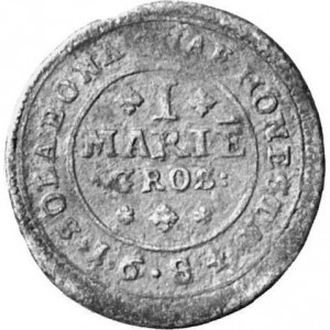 Реверс монеты Брауншвейг-Люнебург, 1 мариенгрош, 1684