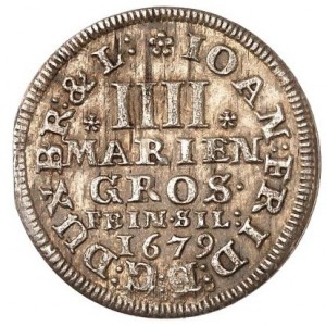 Реверс монеты Брауншвейг-Люнебург, 4 мариенгроша, 1679