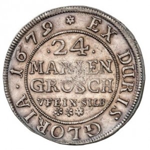 Реверс монеты Брауншвейг-Люнебург, 24 мариенгроша, 1677-1680