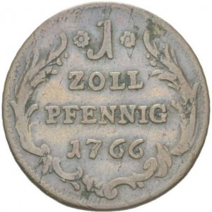Реверс монеты Курпфальц, 1 пфенниг, 1766-1778