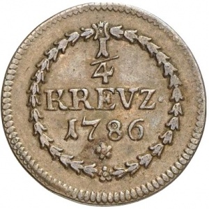 Реверс монеты Курпфальц, ¼ крейцера, 1773-1795