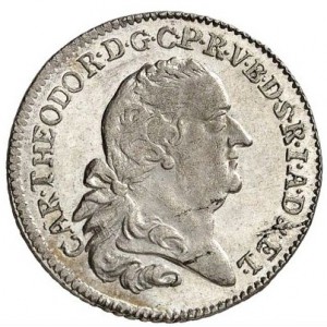 Аверс монеты Курпфальц, 5 крейцеров, 1780-1798