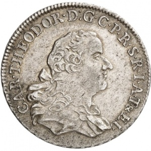 Аверс монеты Курпфальц, ¼ талера, 1765