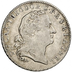 Аверс монеты Курпфальц, ½ талера, 1762-1763