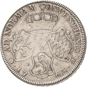 Реверс монеты Курпфальц, ½ талера, 1765