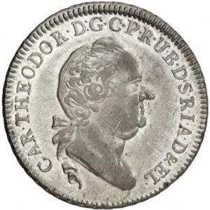 Аверс монеты Курпфальц, ½ талера, 1779-1781
