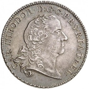 Аверс монеты Курпфальц, 1 талер, 1764