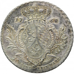 Реверс монеты Курпфальц, 1 талер, 1768