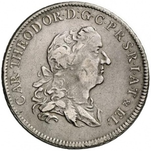 Аверс монеты Курпфальц, 1 талер, 1769-1770