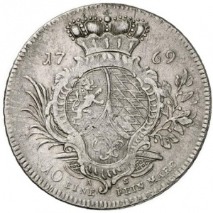 Реверс монеты Курпфальц, 1 талер, 1769-1770