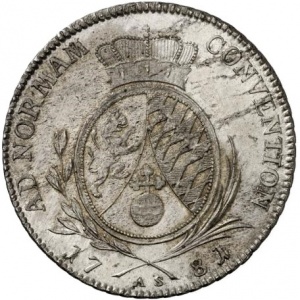 Реверс монеты Курпфальц, 1 талер, 1781