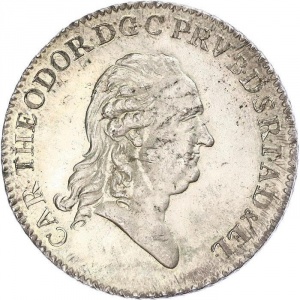 Аверс монеты Курпфальц, 1 талер, 1790-1795