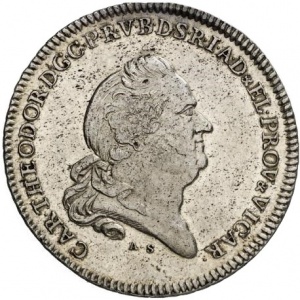 Аверс монеты Курпфальц, 1 талер, 1790