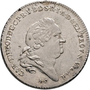 Аверс монеты Курпфальц, 1 талер, 1792