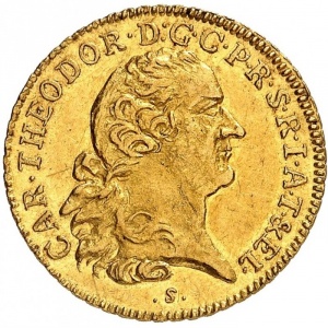 Аверс монеты Курпфальц, 1 дукат, 1764
