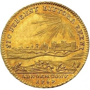 Реверс монеты Курпфальц, 1 дукат, 1767-1768