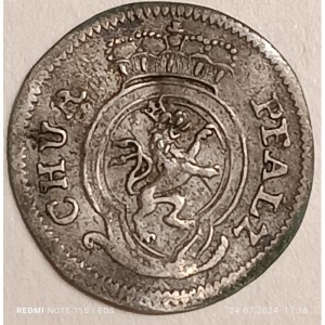 Аверс монеты Курпфальц, 1 крейцер, 1745-1748
