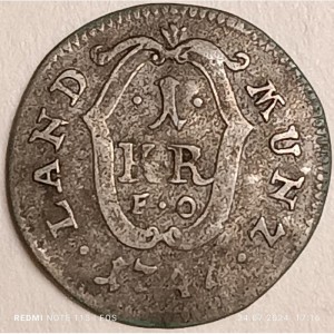 Реверс монеты Курпфальц, 1 крейцер, 1745-1748