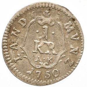 Реверс монеты Курпфальц, 1 крейцер, 1749-1750