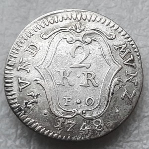 Реверс монеты Курпфальц, 2 крейцера, 1742-1748