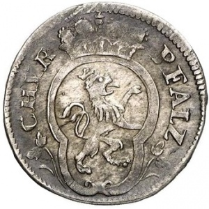 Аверс монеты Курпфальц, 3 крейцера, 1743