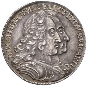 Аверс монеты Курпфальц, ¼ талера, 1740