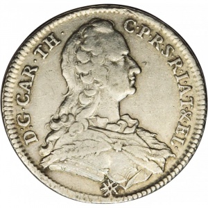 Аверс монеты Курпфальц, ⅔ талера, 1748